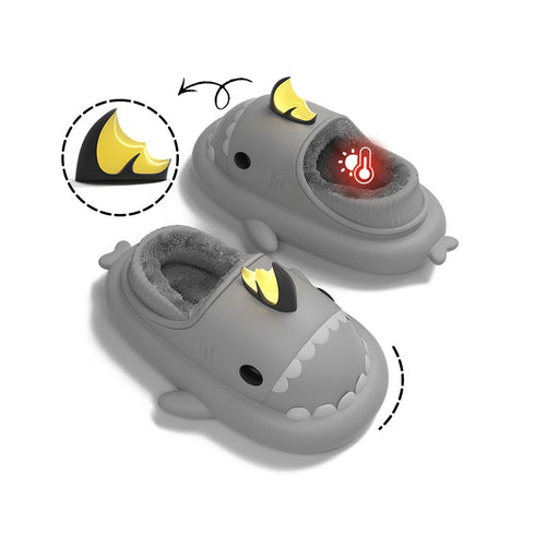 Sharkicks Basic - Winter Koi Dragon Heel-covered Shark Slippers